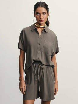 Шорты из вискозы с эластичным поясом / Zarina  фото 2