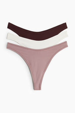 Pack de 3 bragas Thong de microfibra - H&m фото 3