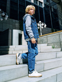 Beli Lastikli Loose Fit Erkek ?ocuk Jean Pantolon