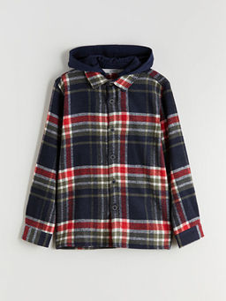 Kap??onlu Ekose Erkek ?ocuk G?mlek