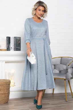 Платье трикотажное Ирина НЬЮ (голубой меланж) П15027-9М