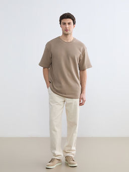 Bisiklet Yaka ?izgili Erkek Ti??rt