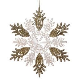 Украшение новогоднее "Снежинка", L12,5 W0,5 H12,5 см
