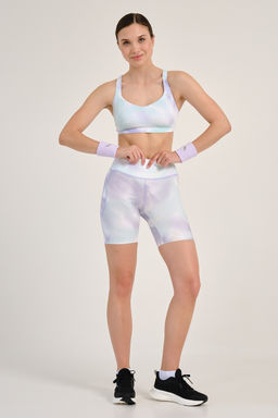 Шорты компрессионные Фиолетовый (Принт)