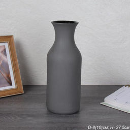 Ваза 27,5 см серая / FRE-618 /уп 12/ без индивидуальной упаковки