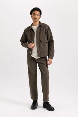 Джинсовые брюки широкого кроя с нормальной талией и широкими штанинами - Defacto фото 4