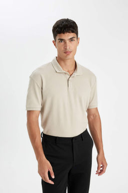 Regular Fit Basic Duz K?sa Kollu Polo Tisort - Defacto фото 8