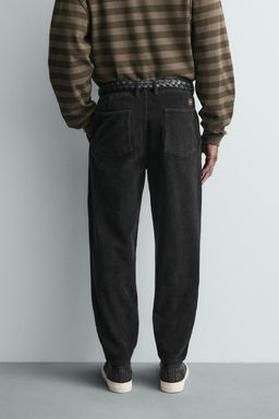 PANTAL?N CARROT FIT PANA / Negro - Zara фото 10