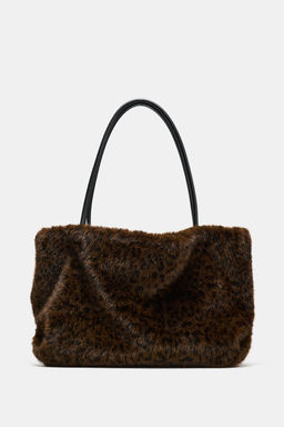 FAUX FUR TOTE BAG - Zara фото 4