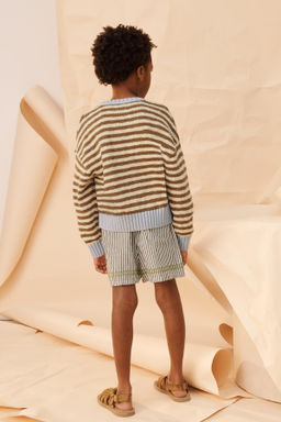 JERSEY PUNTO RAYAS CONTRASTE LIMITED EDITION / Marr?n / Crudo - Zara фото 4