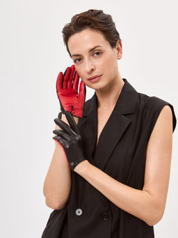 Перчатки жен ш/п LB-8449-1 flame/black - Labbra фото 4