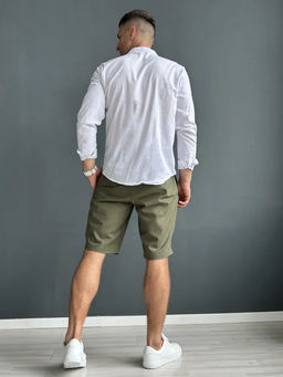 Шорты мужские Лен Графит - Modamica фото 22