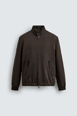 WOOL - COTTON TEXTURED JACKET - Zara фото 8