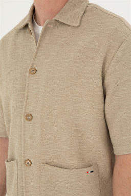 U. S. Polo Assn / Мужская футболка светло-хаки - U.s. polo assn фото 7