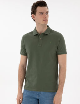 Haki Slim Fit K_vr_lmaz Polo Yaka Basic Ti__rt - Pierre cardin фото 10