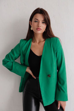 Двубортный жакет без лацканов - Martichelli фото 6