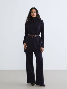 Bal?k?? Yaka Kad?n Triko Tunik