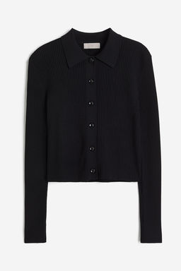 Top de canale con cuello camisero - H&m фото 4