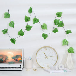 Цена за 12 шт. Лиана искусственная «Лист березы», 2.2 м, (фасовка 12 шт.)