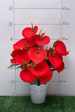 Букет цветов "Каллы" 50 см (SF-5102) красный