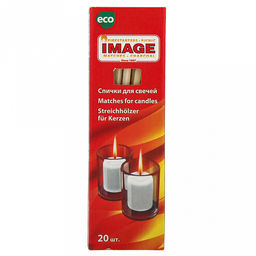 Спички для свечей 20шт, 10,5х3,2х1,6см, длина спички 8,5см, удлиненные, Image (Россия) - Домашняя мода фото 6