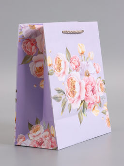 Пакет подарочный ламинированный «Цветочная симфония», 18×22.3×10 см