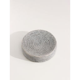 Набор аксессуаров для ванной комнаты Доляна Камень, 4 предмета (дозатор 300 мл, мыльница, 2 стакана), цвет серый  фото 6