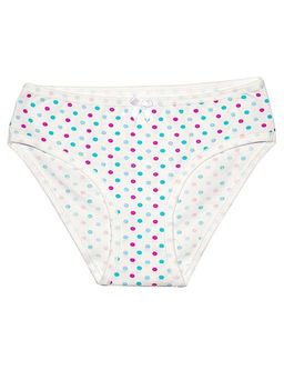 Трусы д/дев. молочный горох 5008