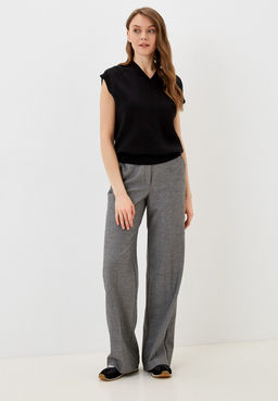 Черный жилет с V-вырезом - Incity фото 4