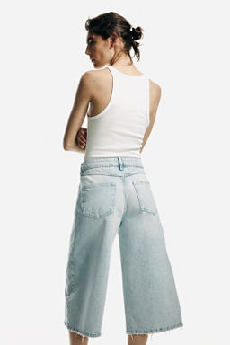 Wide Regular Waist Culotte Jeans - H&m фото 4