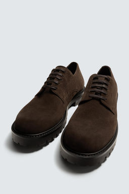 LEATHER SMART SHOES - Zara фото 5