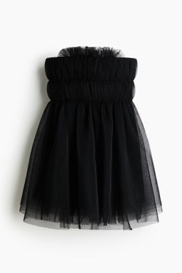 Vestido bandeau en tul