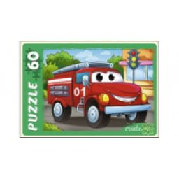 ПАЗЛЫ 60 элементов. ПОЖАРНАЯ МАШИНКА (Арт. У60-7215)