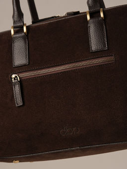 Замшевая сумка DBR Dominique 31389 черный каштан