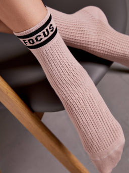 Цена за 2 пары. Носки Удлиненные CONTE ACTIVE 22С-27СП Носки женские пепельно-розовый