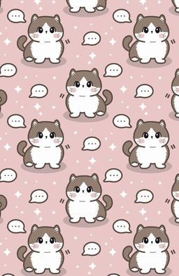 Держатель для карт Аниме Many cute cat (6,5 х 10,4 см)