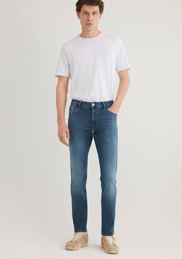 Jake Lux Black Golgeli Indigo Mavisi Jean Pantolon