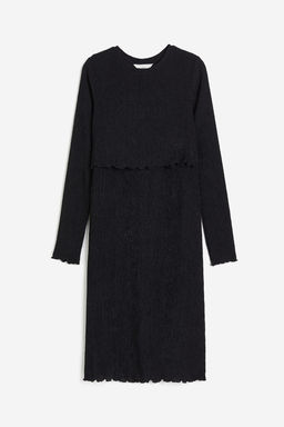 MAMA Vestido en punto arrugado Before & After