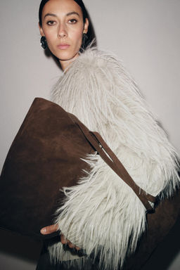 MAXI SUEDE TOTE BAG - Zara фото 10