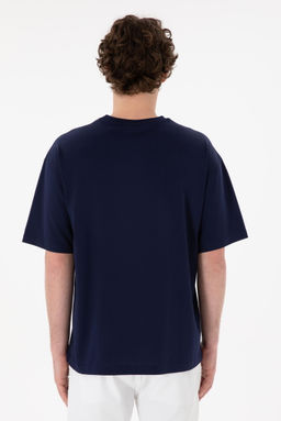 Erkek Comfort Fit Bisiklet Yaka Lacivert Merserize Basic Ti__rt Sepette S_rpriz _ndirim - U.s. polo assn фото 6
