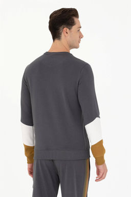 U. S. Polo Assn Мужской свитшот антрацитового цвета с круглым вырезом - U.s. polo assn фото 5