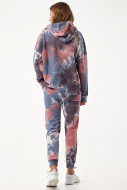 Брюки тай-дай серо-голубой