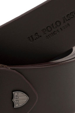 Мужской коричневый пояс - U.s. polo assn фото 4