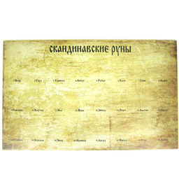 Стенд "Скандинавские руны", на 24 амулета, без комплекта амулетов, ХДФ