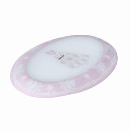 Блюдо Доляна Новогодняя ель, 30?21 см, овальное, стекло, красное