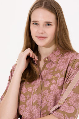 Kad_n Camel Dokuma Elbise - U.s. polo assn фото 2