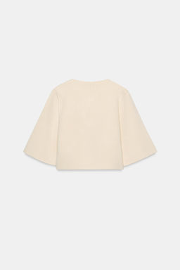 CHAQUETA CORTA PUNTO / Crudo - Zara фото 8