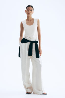 Top sin mangas en microfibra - H&m фото 3