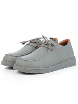 01-D7583-2 GRAY Ботинки демисезонные женские (натуральная кожа)