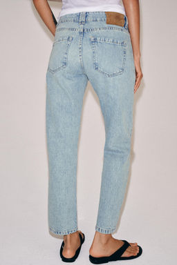 JEANS ZW COLLECTION CIGARRETE TIRO MEDIO / Azul claro - Zara фото 3